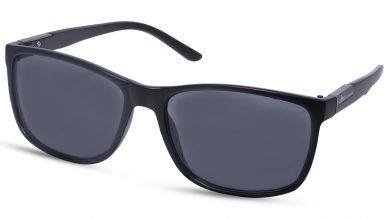 Black Wayfarer Men Sunglasses (P429BK2|58)