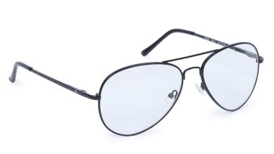 Black Aviator Rimmed Eyeglasses (T2308B1A1|58)