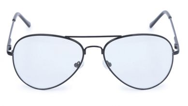 Black Aviator Rimmed Eyeglasses (T2308B1A1|58)
