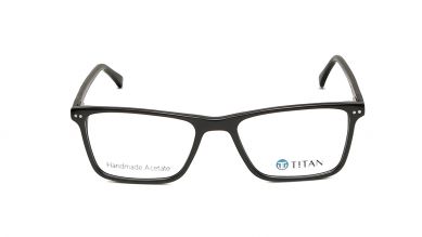 [IndiFit] Black Rectangle Rimmed Eyeglasses (TC1013MFP1M|50)