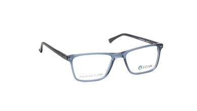 [IndiFit] Blue Rectangle Rimmed Eyeglasses (TC1013MFP3M|53)