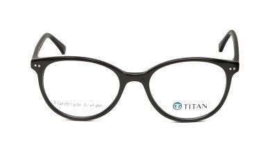 [IndiFit] Black Round Rimmed Eyeglasses (TC1021WFP1S|49)