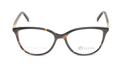 Brown Cateye Rimmed Eyeglasses  (TC1043WFP1MBRV|51)