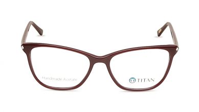 Burgundy Cateye Rimmed Eyeglasses  (TC1044WFP2LRDV|53)