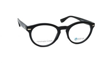 Black Round Men Eyeglasses (TC1065MFP1MBKV|52)