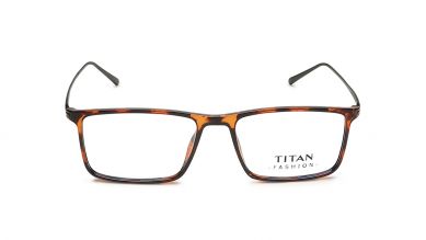 Brown Orange Square Rimmed Eyeglasses (TF1047MFP2|52)