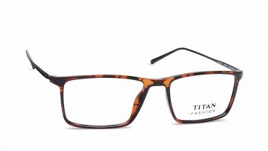 Brown Orange Square Rimmed Eyeglasses (TF1047MFP2|52)