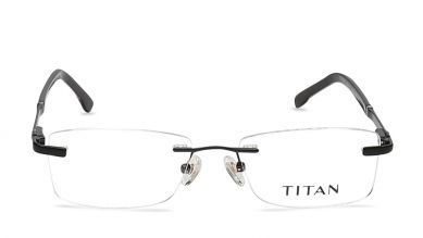 Black Rectangle Rimless Eyeglasses (TF1115MRM2|52)