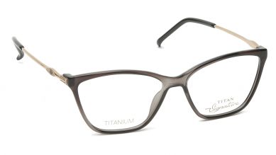 Grey Cateye Rimmed Eyeglasses  (TF1117WFC2|51)