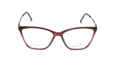 Purple Cateye Rimmed Eyeglasses  (TF1117WFC3|51)
