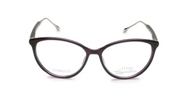 Purple Cateye Rimmed Eyeglasses  (TF1118WFC2|50)