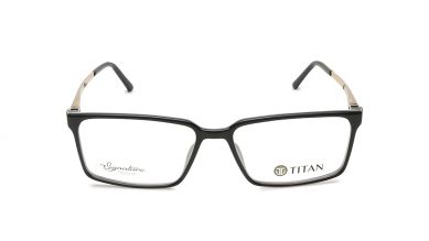 Black Rectangle Men Eyeglasses (TF1154MFC1V|53)
