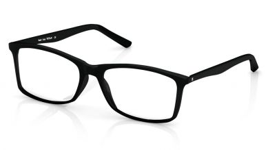 Black Square Rimmed Eyeglasses  (TR1139C1A1|54)
