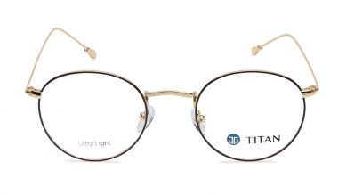 Brown/Gold Wayfarer Rimmed Eyeglasses (TR1251MFM1|54)