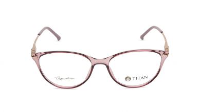 Pink Cateye Rimmed Eyeglasses  (TS1025WFC2|53)