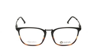 Black Square Rimmed Eyeglasses (TS1027MFC2|53)