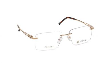 Gold Square Rimless Eyeglasses (TS1028MRM1|54)