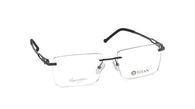 Grey Square Rimless Eyeglasses (TS1028MRM2|54)