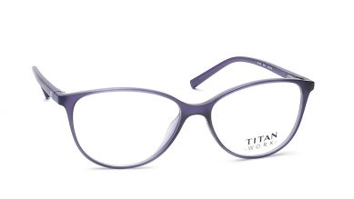 Purple Cateye Rimmed Eyeglasses  (TW1038MFP1|53)