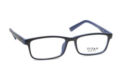 Black Rectangle Rimmed Eyeglasses (TW1080MFP1|51)