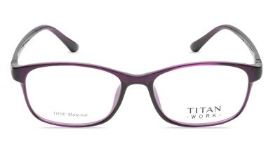 Purple Square Rimmed Eyeglasses (TW1107WFP2|51)